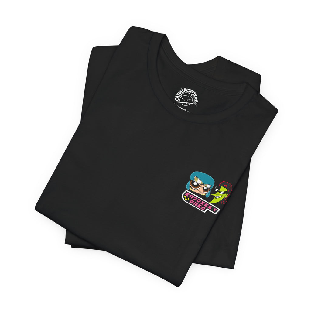Cartoon Crime Duo T-Shirt — 'Groovy & Nice' Retro Character Tee