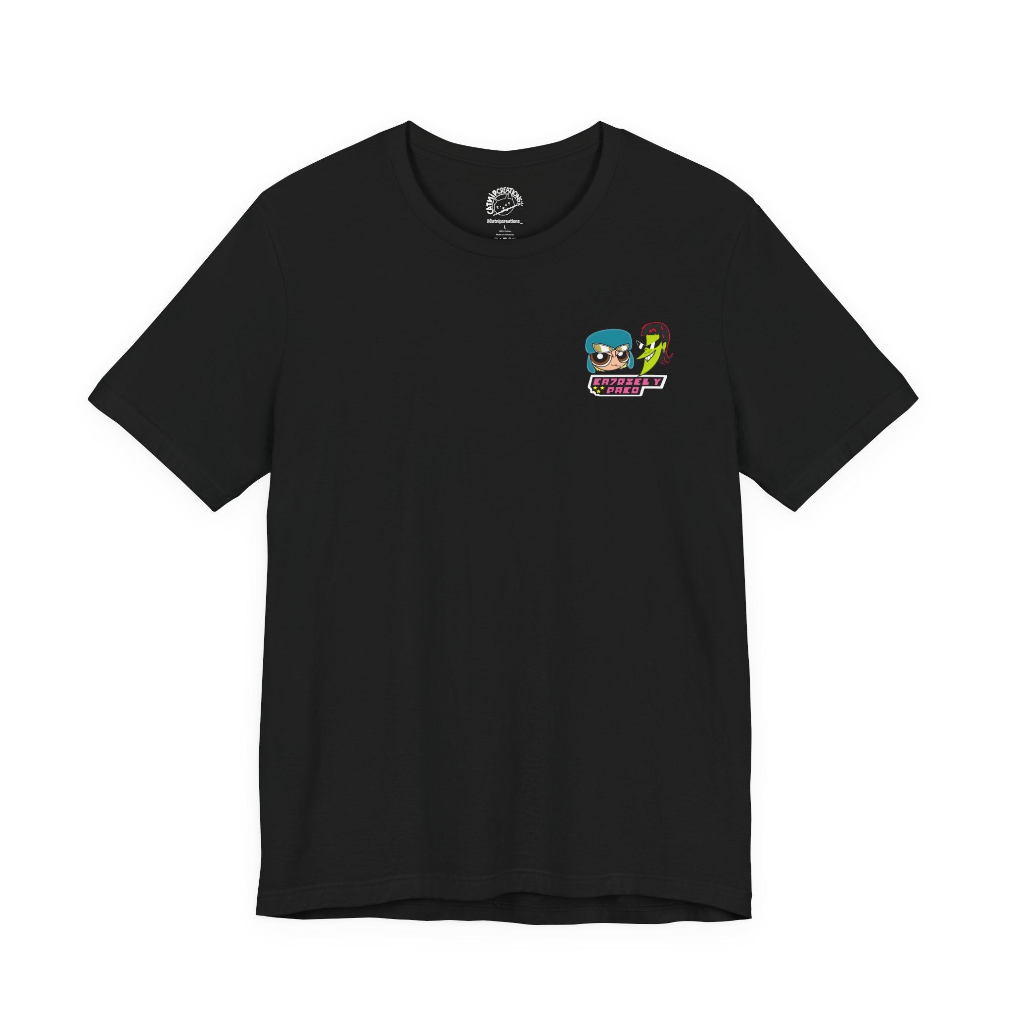 Cartoon Crime Duo T-Shirt — 'Groovy & Nice' Retro Character Tee