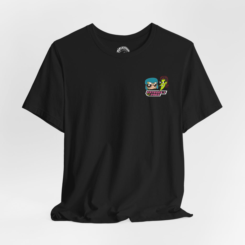 Cartoon Crime Duo T-Shirt — 'Groovy & Nice' Retro Character Tee