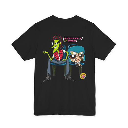 Cartoon Crime Duo T-Shirt — 'Groovy & Nice' Retro Character Tee